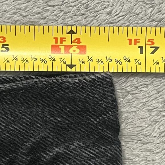 Levis 501 Shorts Womens W31 Black Denim Button Fly Cutoff Bottoms - Picture 6 of 14